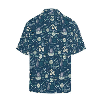 Vikings Print Design Hawaiian Shirt