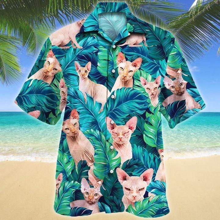 Amazing Sphynx Cat Hawaiian Aloha Shirts #Dh