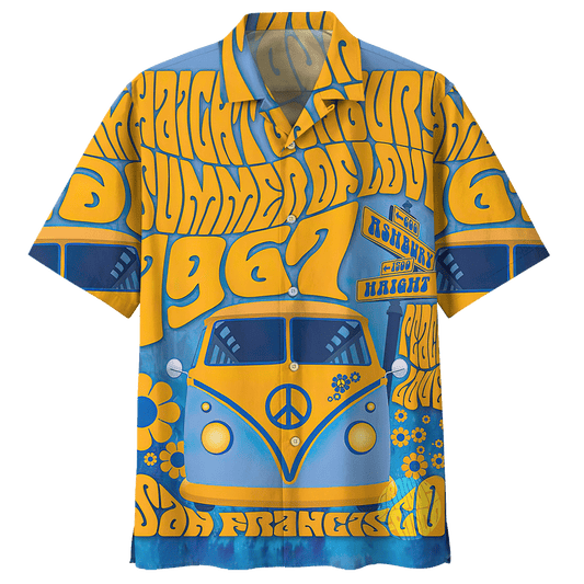 Camping Blue High Quality Unisex Hawaiian Shirt 