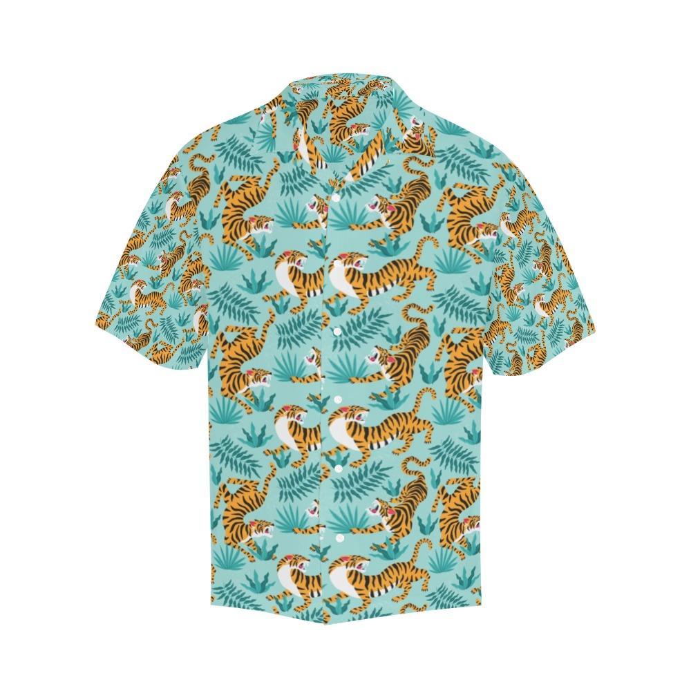 Tiger Print Design Hawaiian Shirt