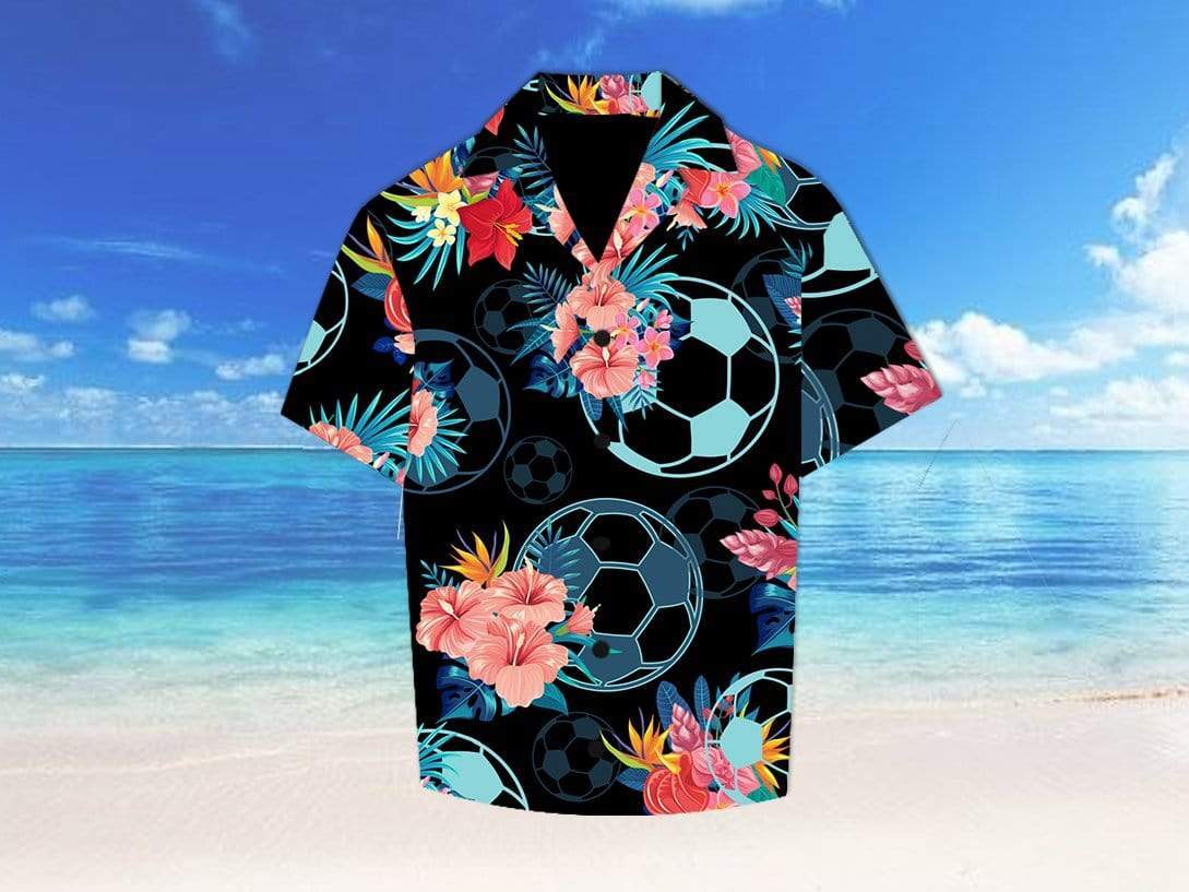 Soccer Tropical Hawaiian Aloha Shirts #317h