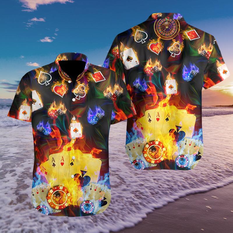 Amazing Gambling Hawaiian Aloha Shirts #H