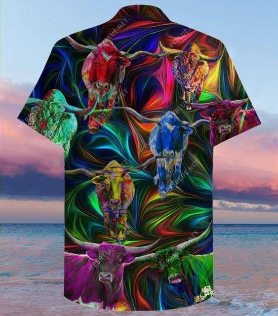 Hawaiian Aloha Shirts Amazing Long Horn