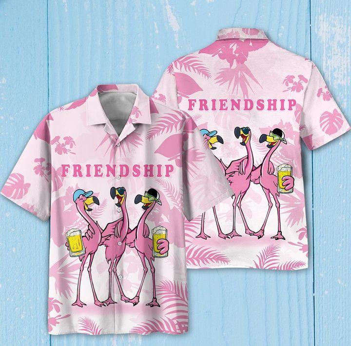 Friendship Flamingos Hawaiian Shirt | For Men &amp;amp; Women | Adult | Hw8228