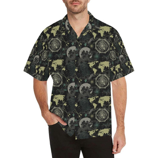 World Map Print Design Hawaiian Shirt