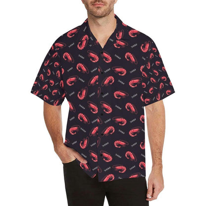 Shrimp Print Design Hawaiian Shirt
