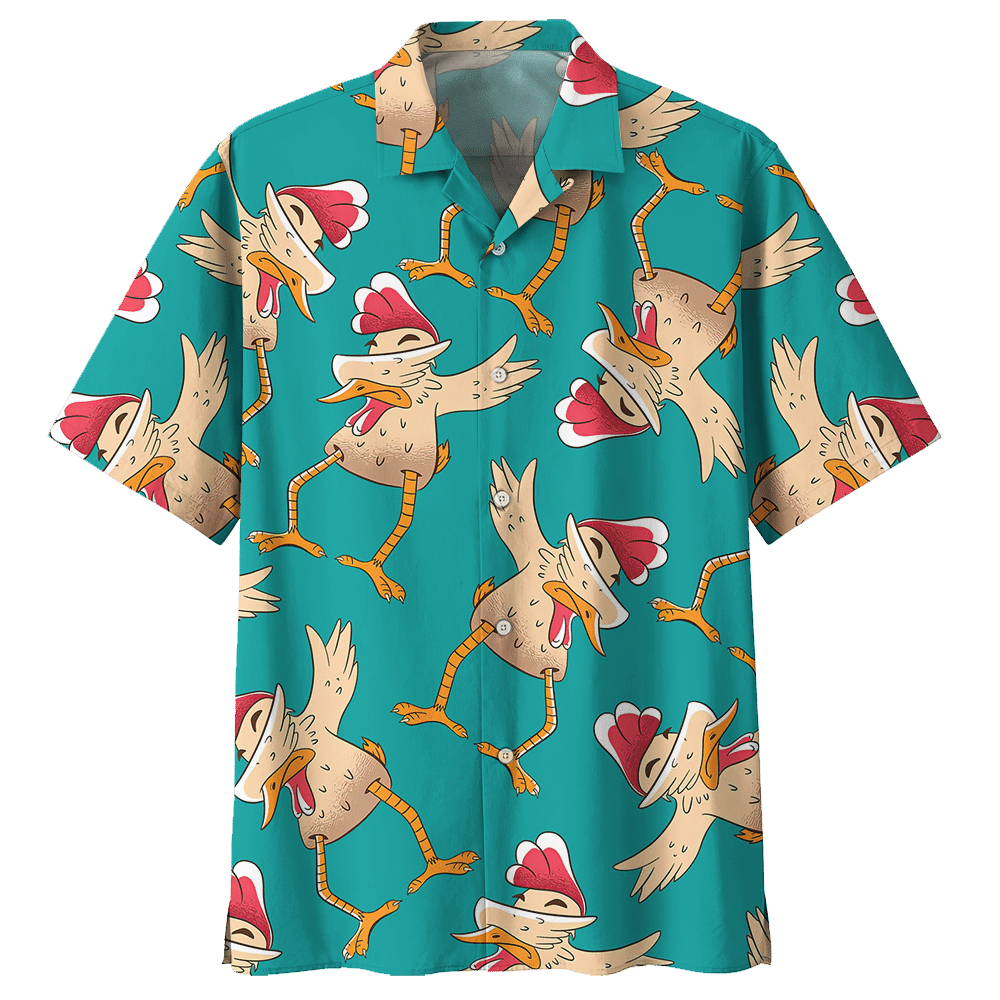 Chicken   Blue Unique Design Unisex Hawaiian Shirt For Men And Women Dhc17063700