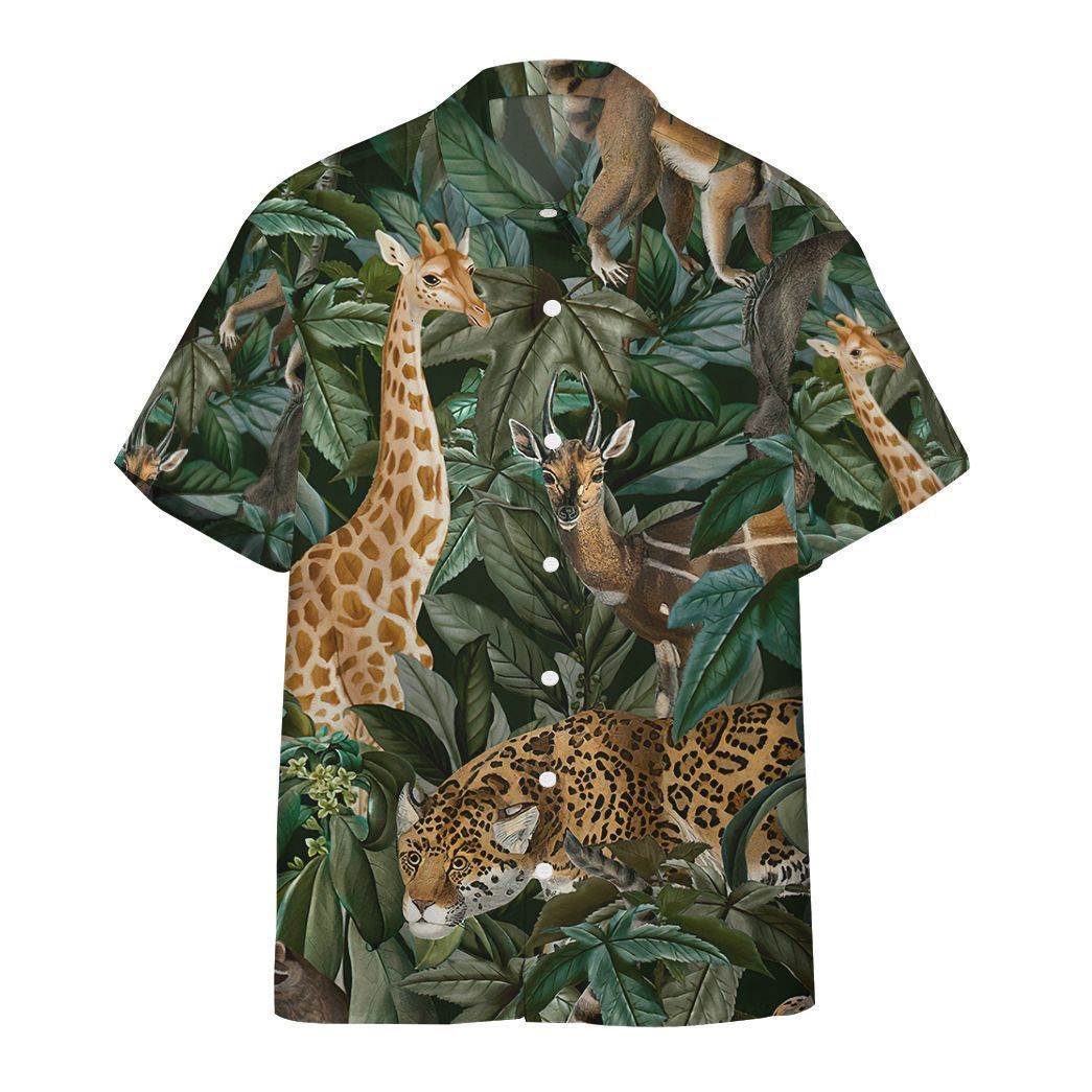  3D African Wild Animal Hawaii Shirt