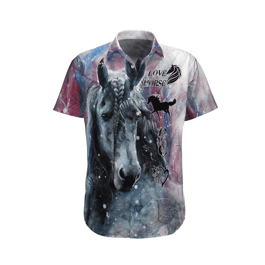 Horse  Colorful Nice Design Unisex Hawaiian Shirt  