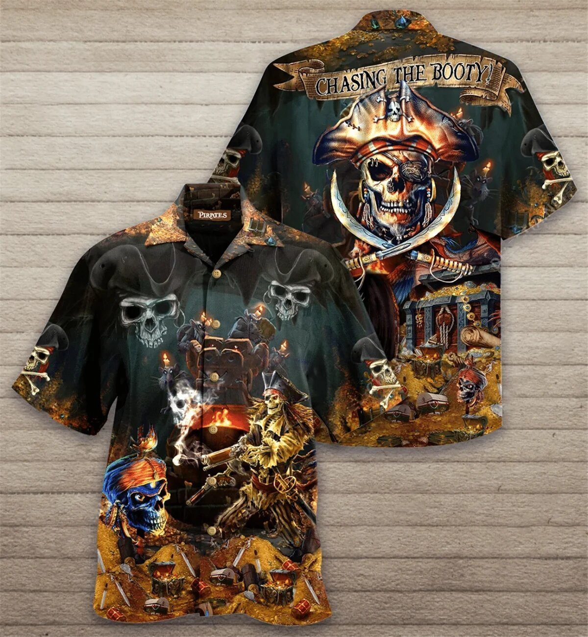 Pirates Chasing The Booty Hawaiian Shirt
