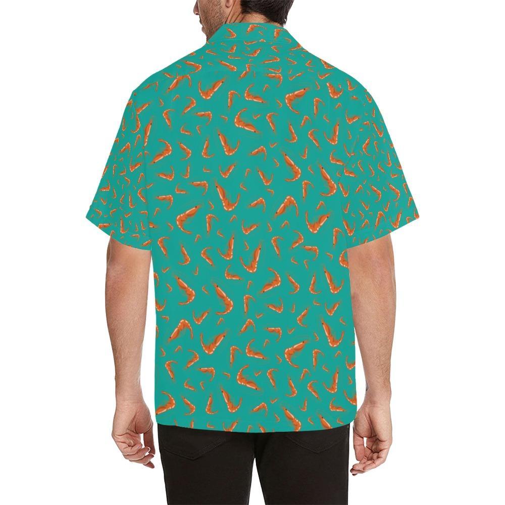 Shrimp Print Design Hawaiian Shirt
