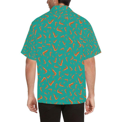 Shrimp Print Design Hawaiian Shirt
