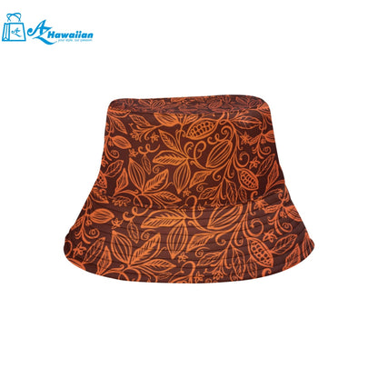 cacao beans tribal polynesian pattern Unisex Bucket Hat