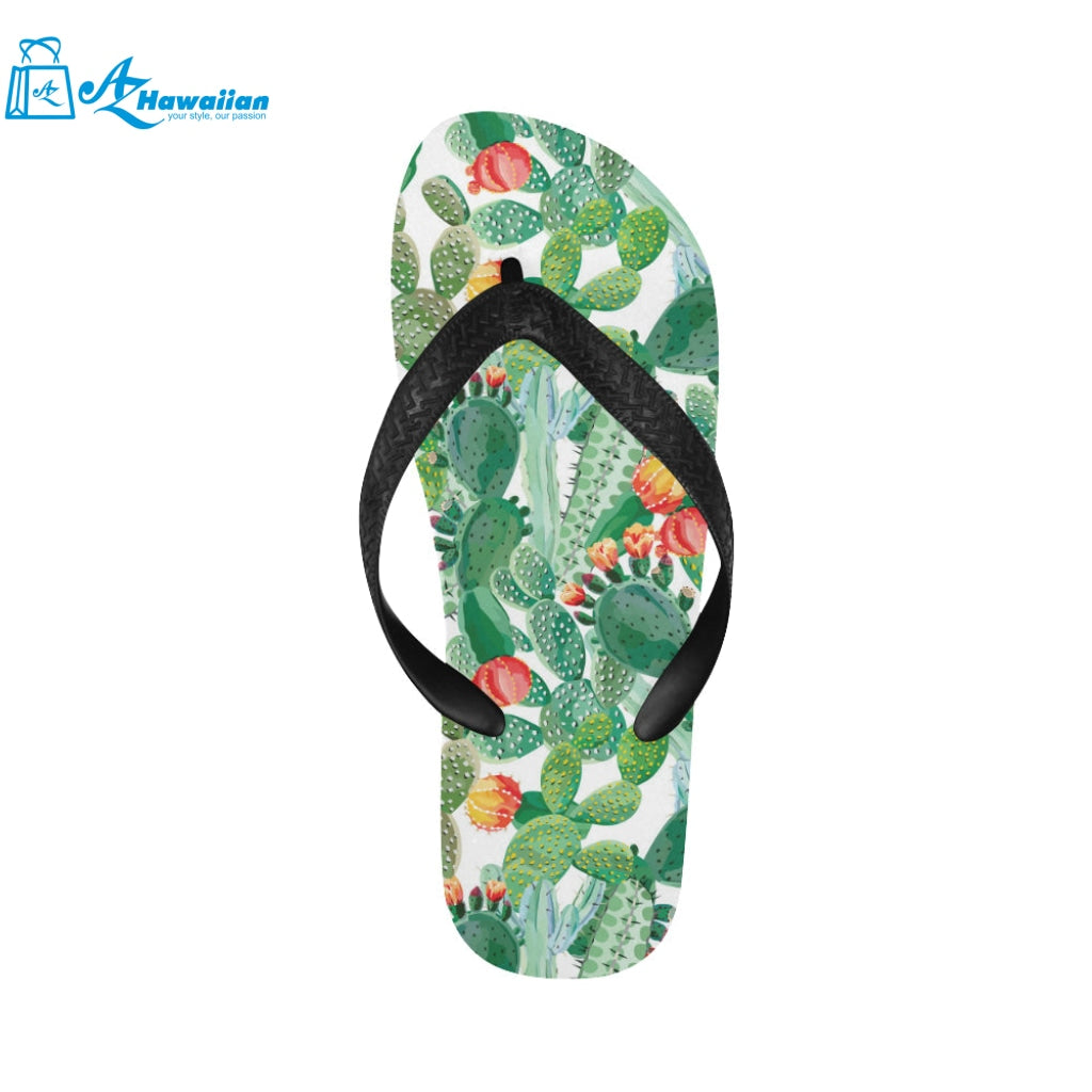 Cactus design pattern copy Unisex Flip Flops