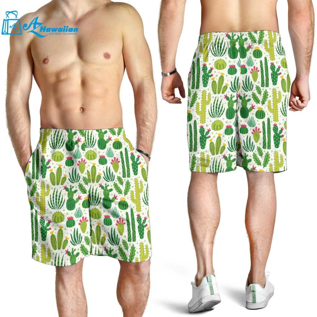 Cactus Pattern Men Shorts