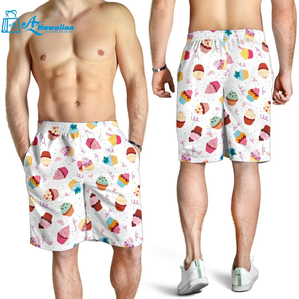 Cake Cupcake Design Pattern Men Shorts