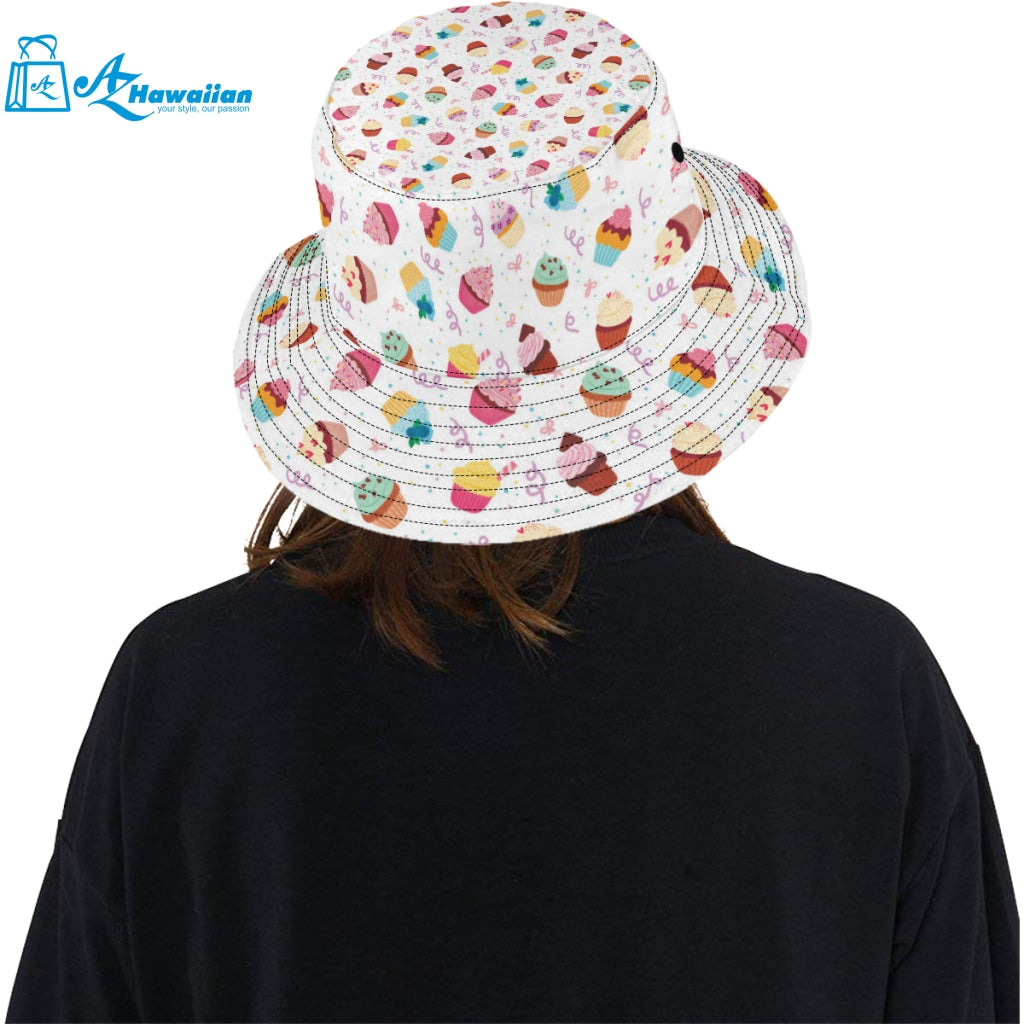 Cake cupcake design pattern Unisex Bucket Hat