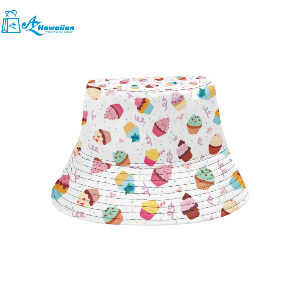 Cake cupcake design pattern Unisex Bucket Hat