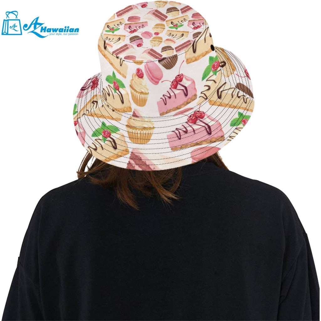 Cake cupcake sweets pattern Unisex Bucket Hat