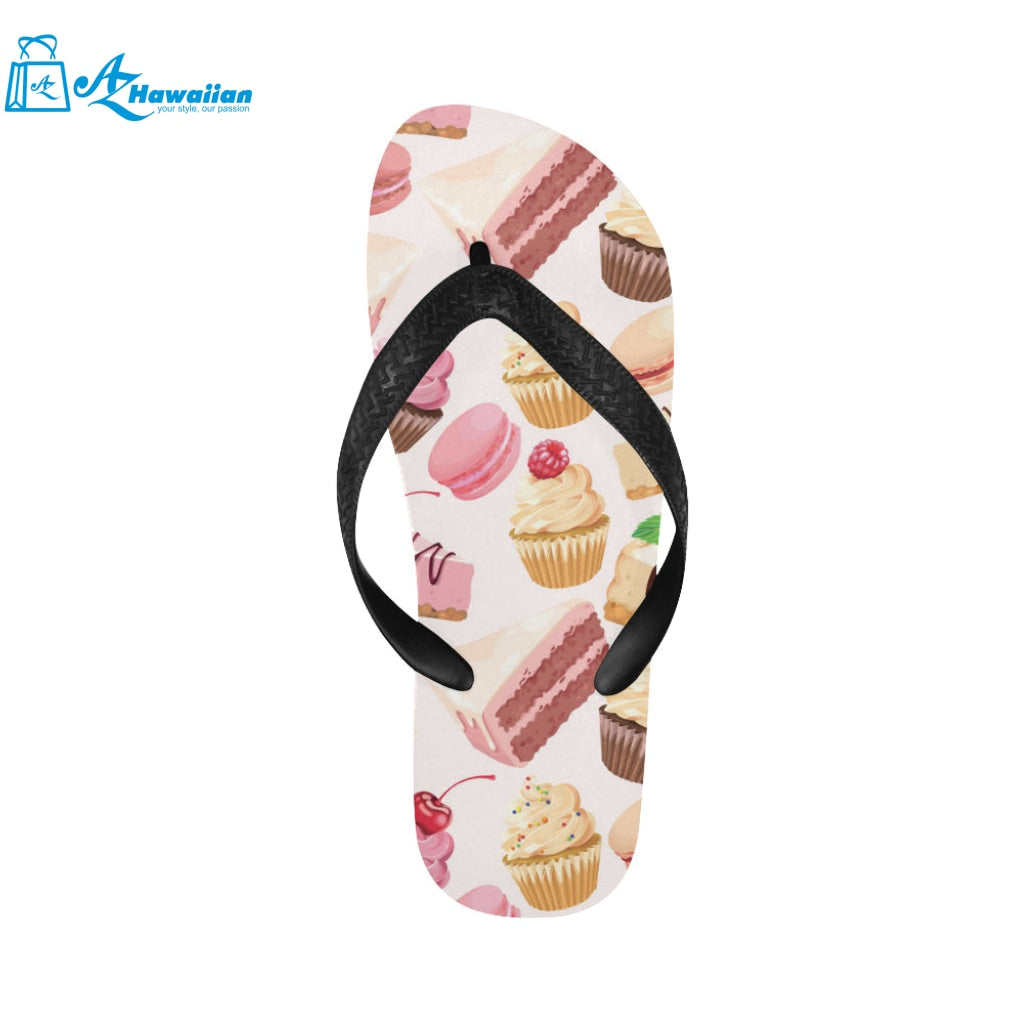 Cake cupcake sweets pattern Unisex Flip Flops