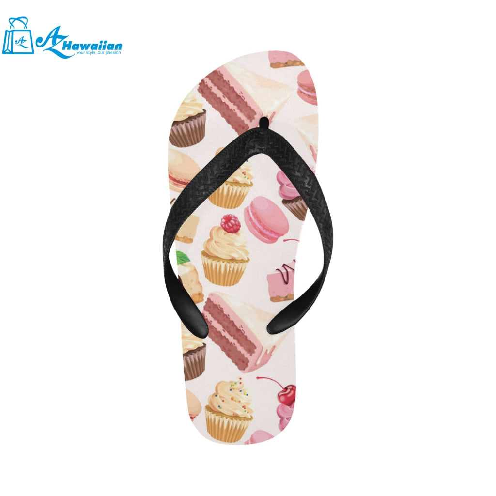 Cake cupcake sweets pattern Unisex Flip Flops