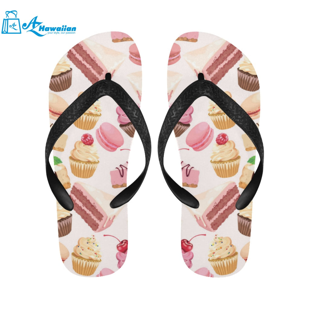 Cake cupcake sweets pattern Unisex Flip Flops