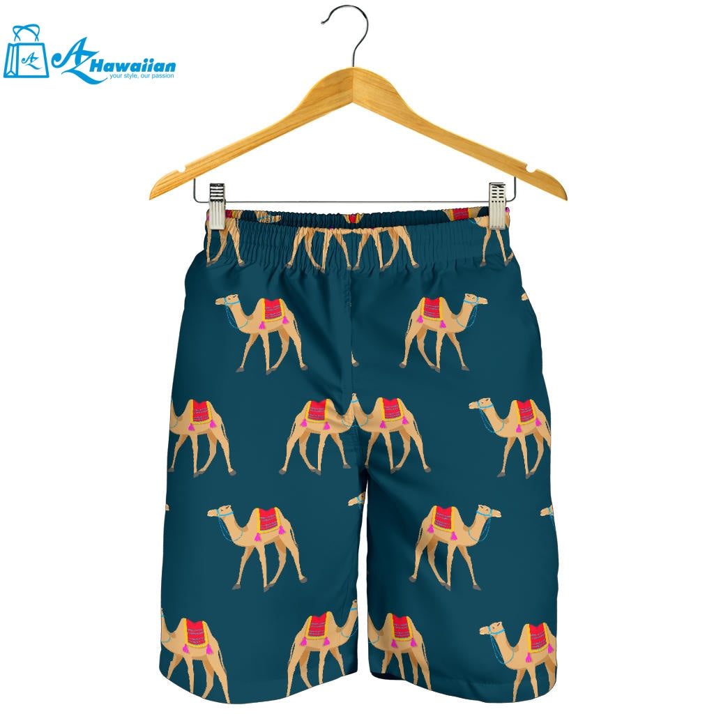 Camel Pattern Blue Blackground Men Shorts