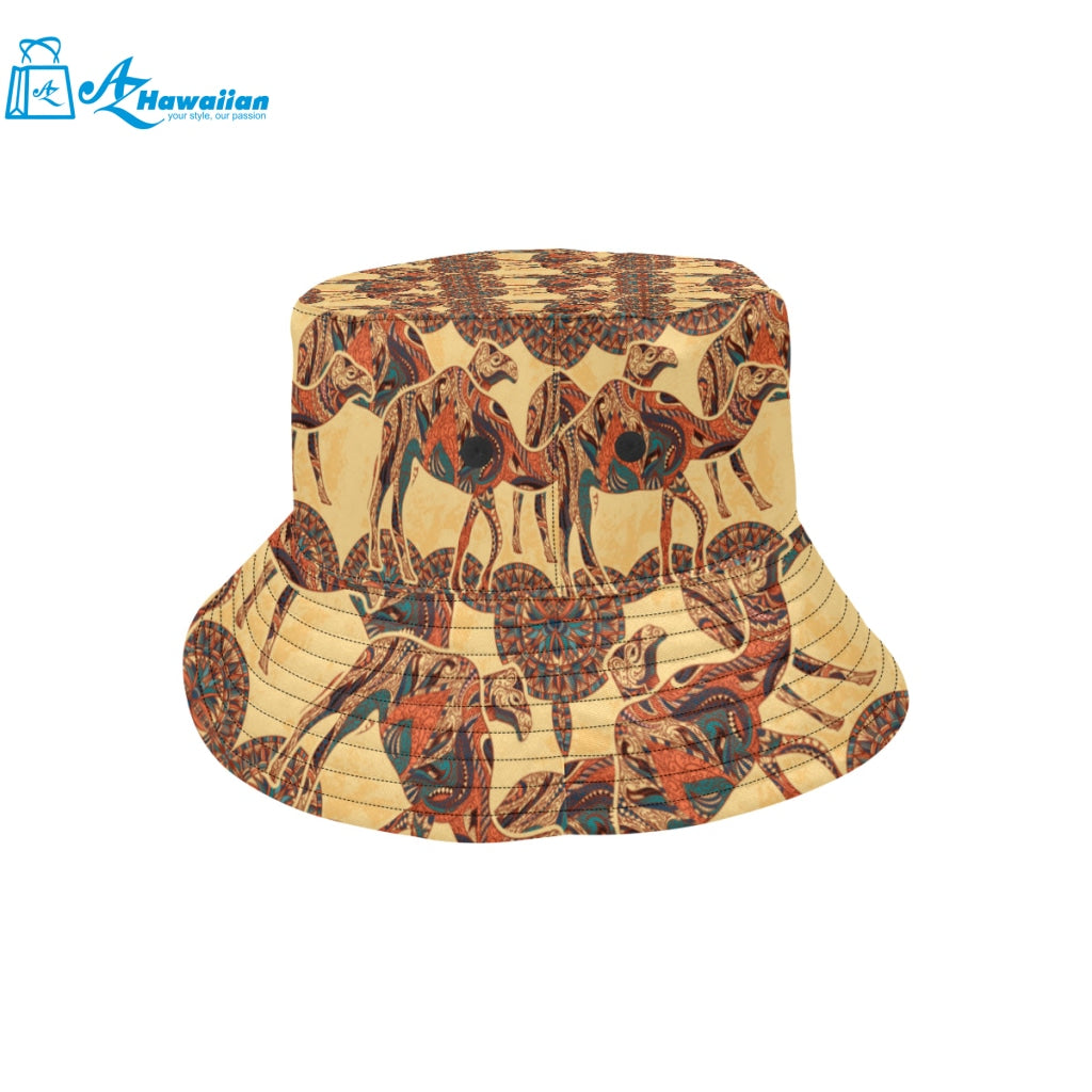 Camel polynesian tribal design pattern Unisex Bucket Hat