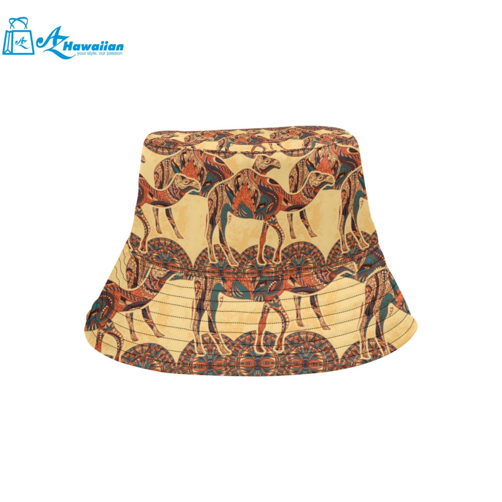 Camel polynesian tribal design pattern Unisex Bucket Hat