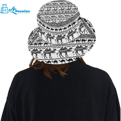 Camel polynesian tribal pattern Unisex Bucket Hat