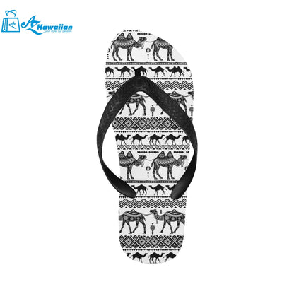 Camel polynesian tribal pattern Unisex Flip Flops