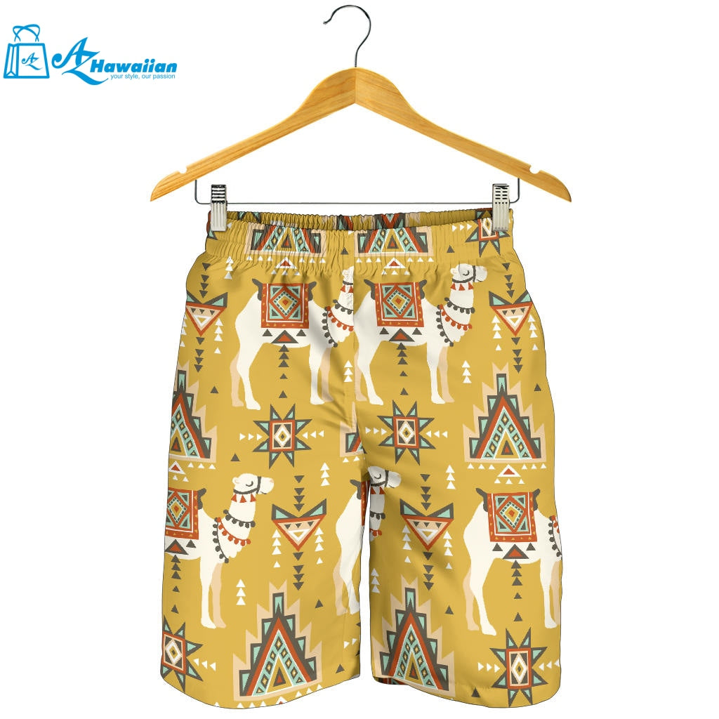 Camels Ethnic Motif Pattern Men Shorts