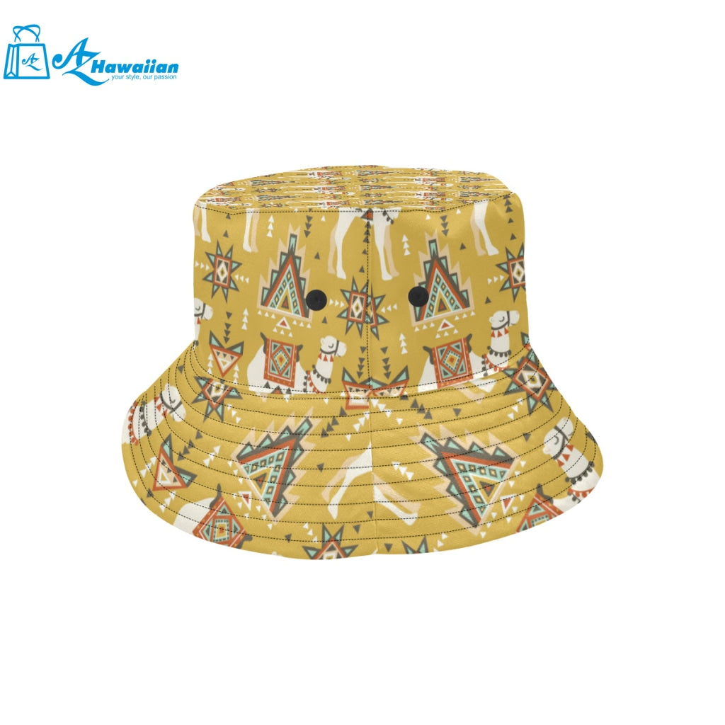 Camels ethnic motif pattern Unisex Bucket Hat