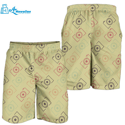 Camera Pattern Print Design 01 Men Shorts