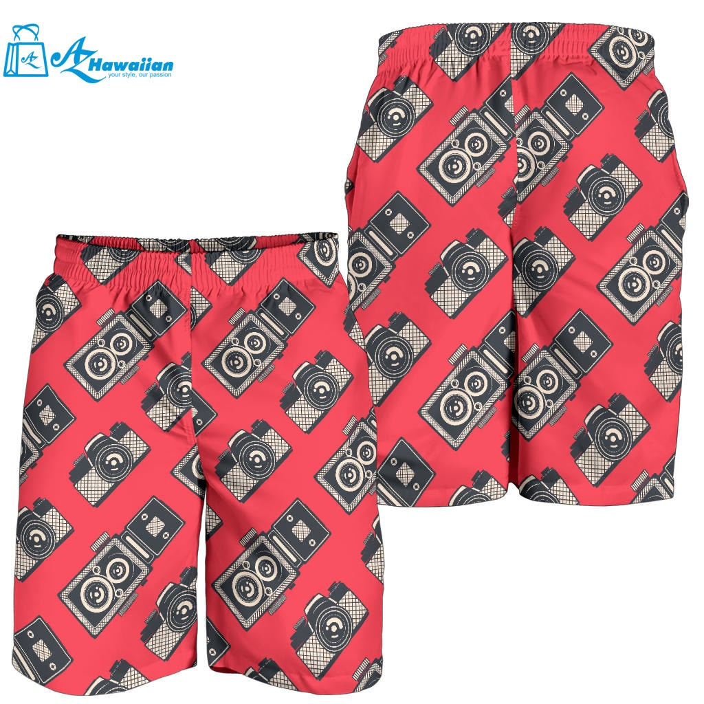 Camera Pattern Print Design 05 Men Shorts