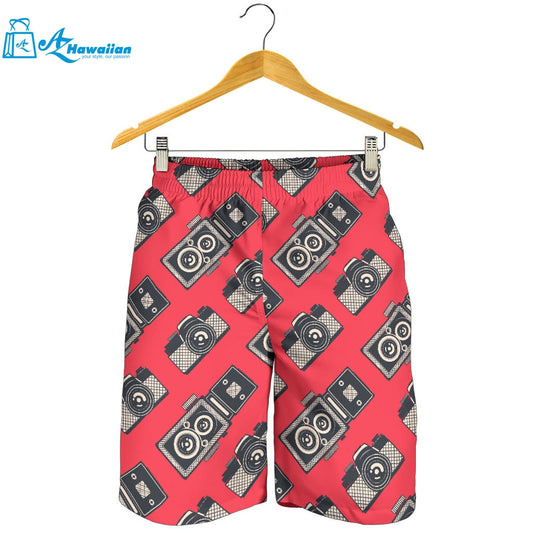 Camera Pattern Print Design 05 Men Shorts