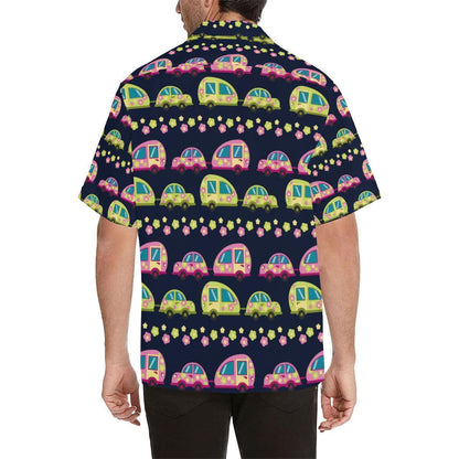 Camper Cute Camping Design No 3 Print Hawaiian Shirt