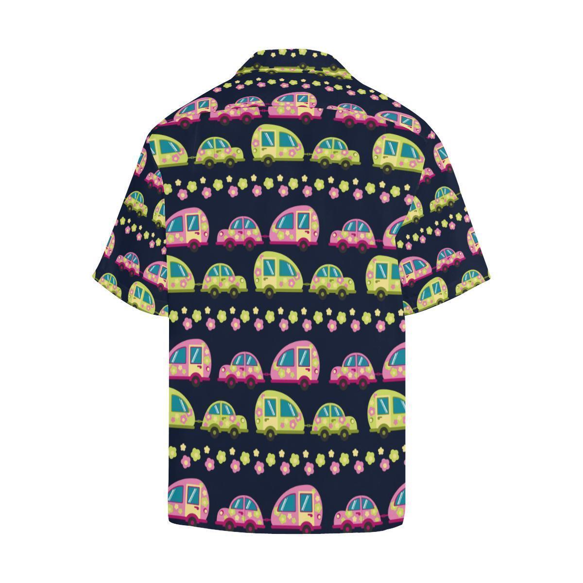 Camper Cute Camping Design No 3 Print Hawaiian Shirt