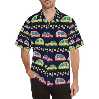 Camper Cute Camping Design No 3 Print Hawaiian Shirt