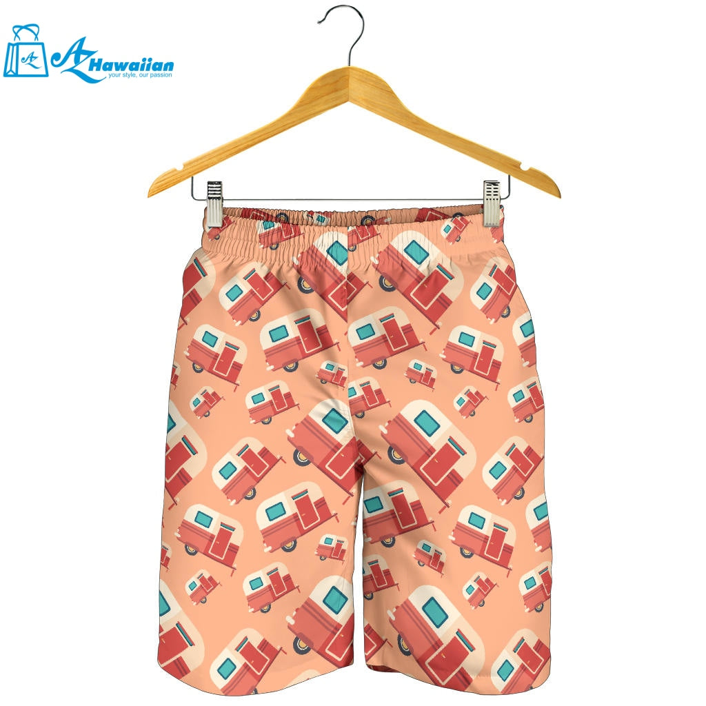 Camper Van Pattern Print Design 03 Men Shorts