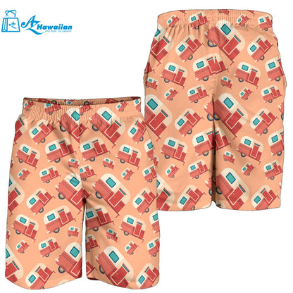 Camper Van Pattern Print Design 03 Men Shorts