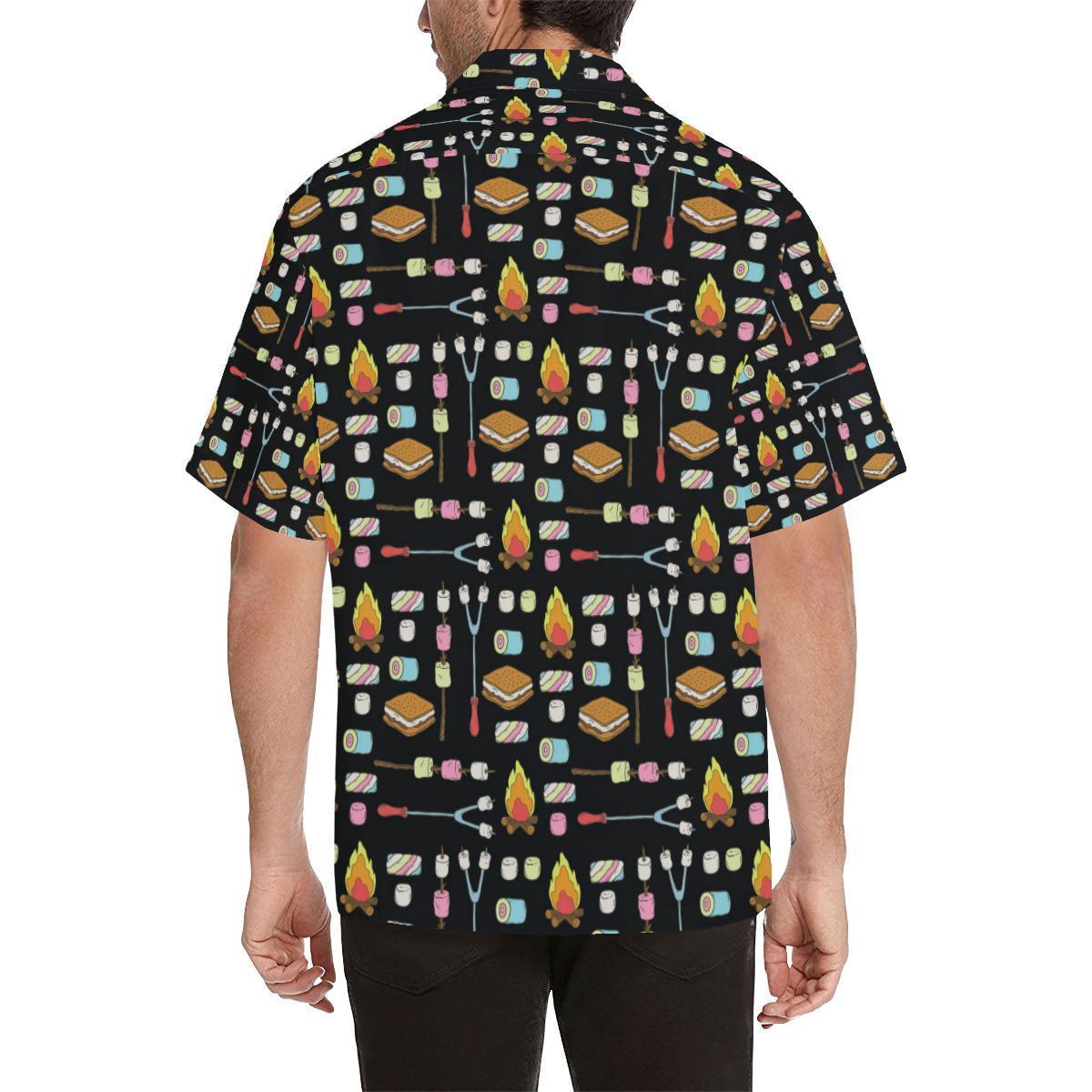 Camping Campfire Marshmallows Hawaiian Shirt