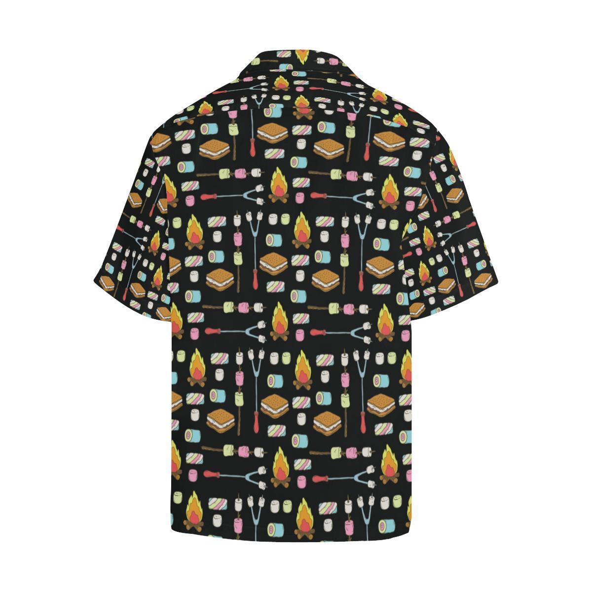 Camping Campfire Marshmallows Hawaiian Shirt