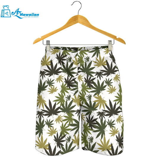 Canabis Marijuana Weed Pattern Print Design 05 Men Shorts