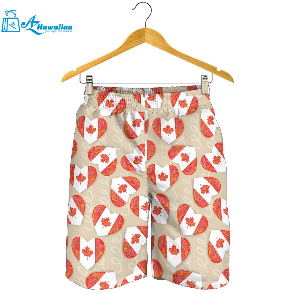 Canada Pattern Print Design 01 Men Shorts