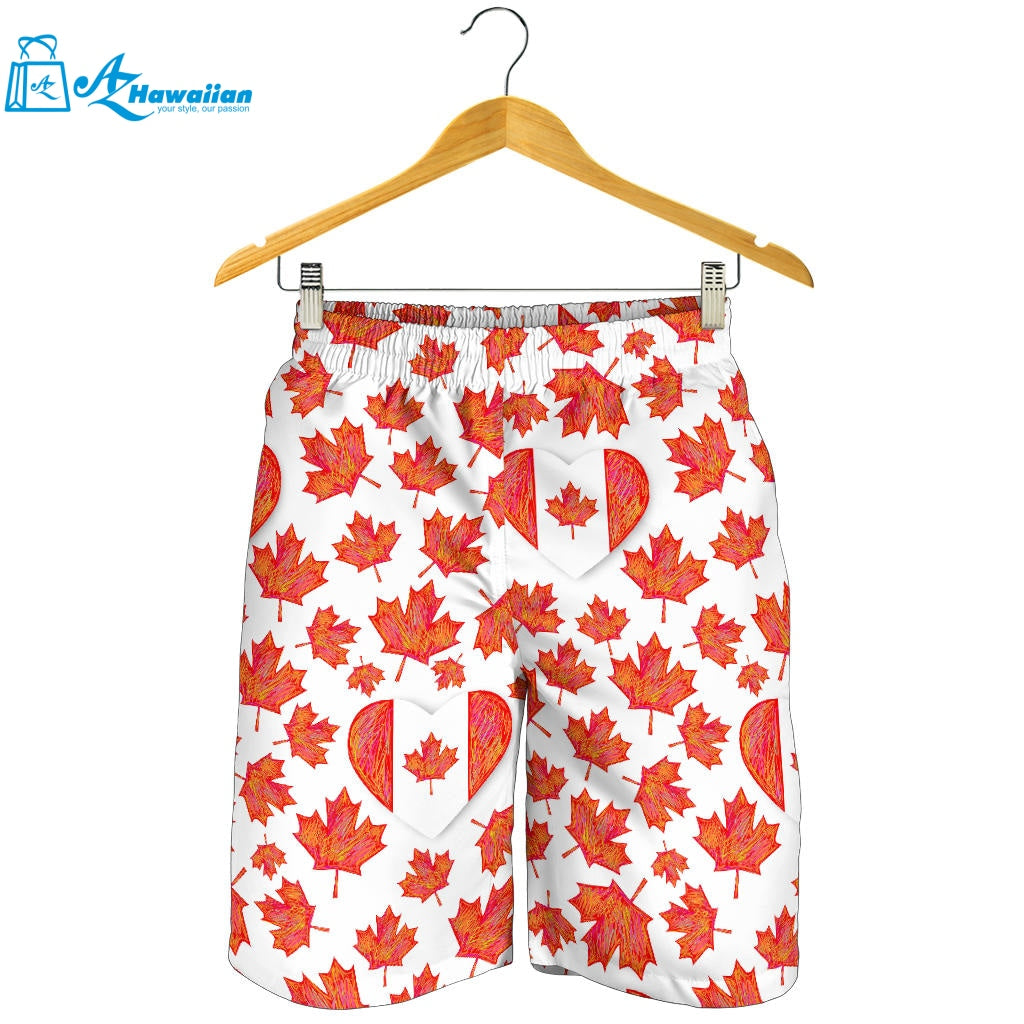 Canada Pattern Print Design 02 Men Shorts