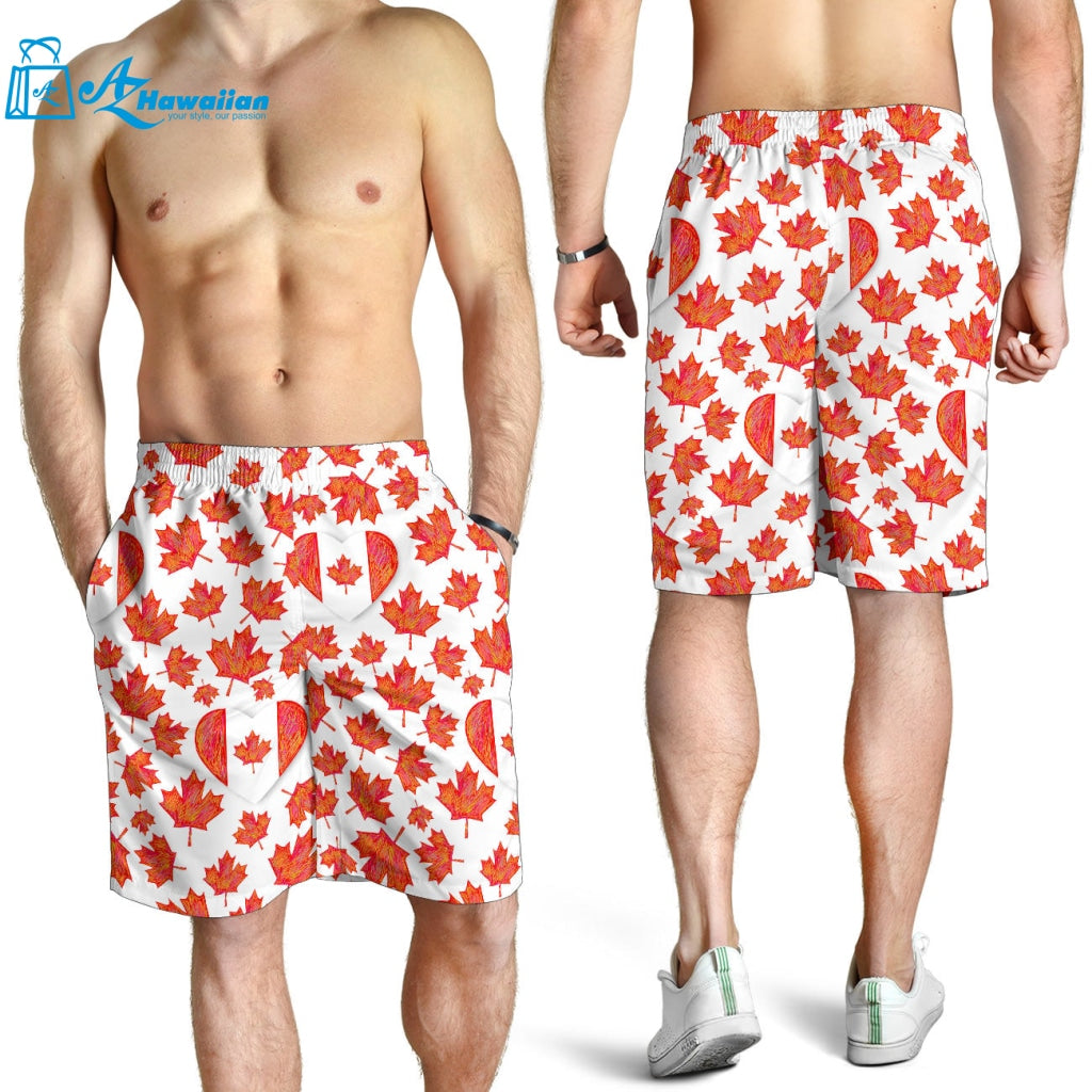 Canada Pattern Print Design 02 Men Shorts