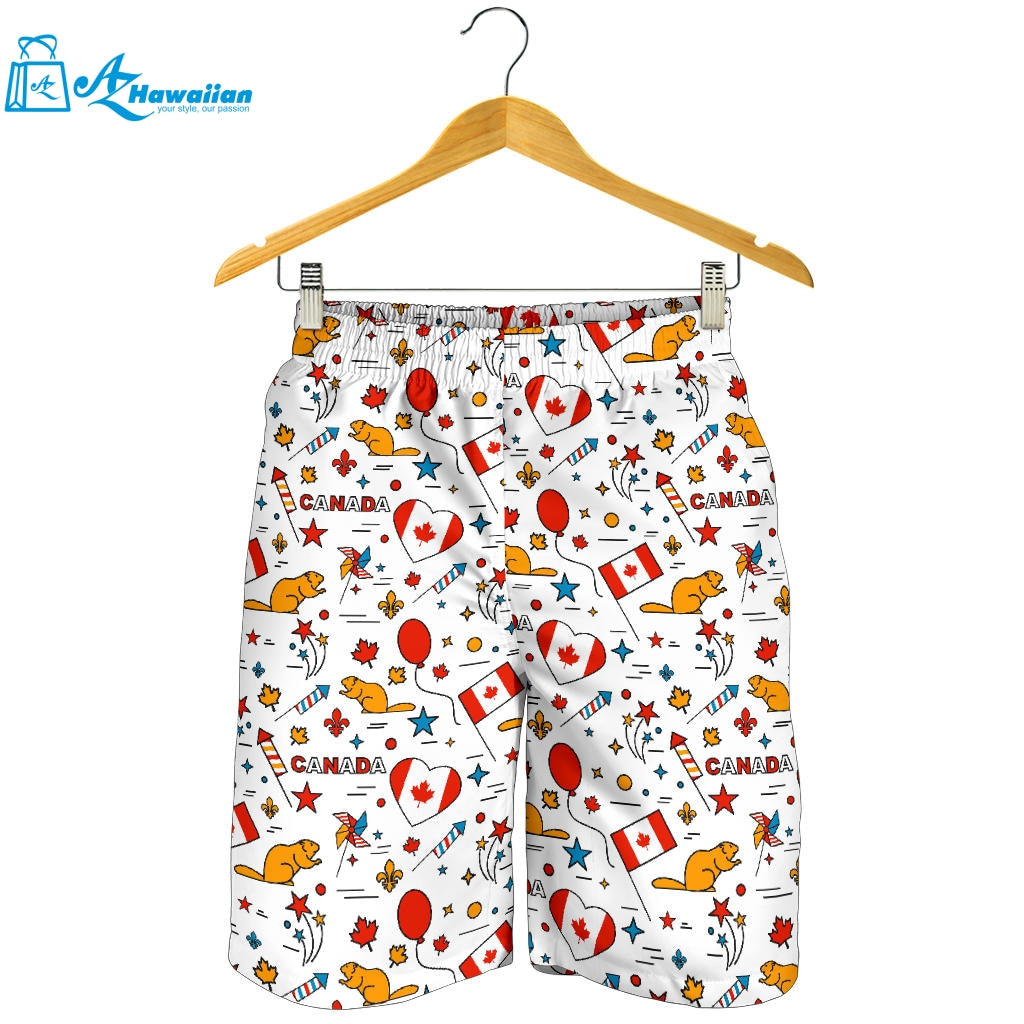 Canada Pattern Print Design 03 Men Shorts