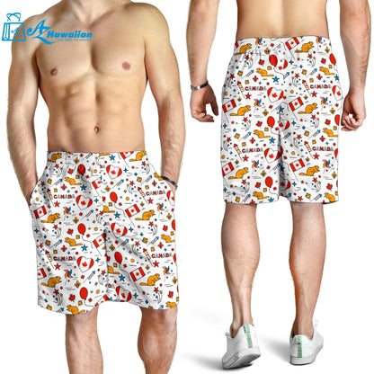 Canada Pattern Print Design 03 Men Shorts