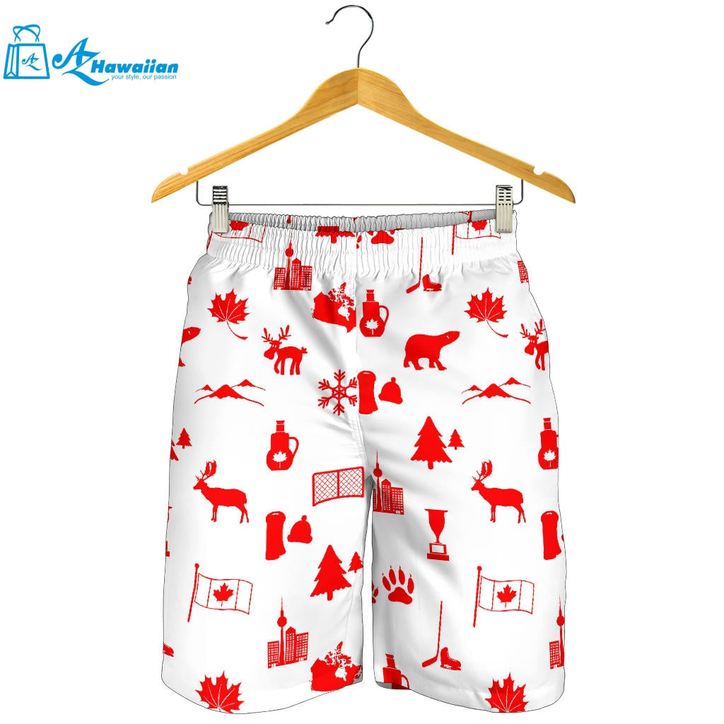 Canada Pattern Print Design 04 Men Shorts